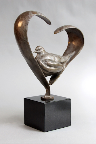 FL150 Love and Comfort Bronze $3850 at Hunter Wolff Gallery